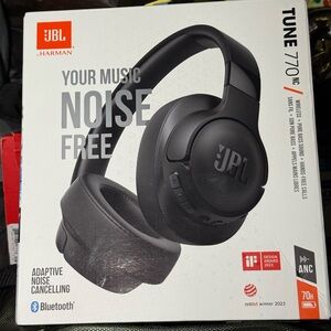 JBL Tune 770 NC Black Wireless Over-Ear Headphones with ANC